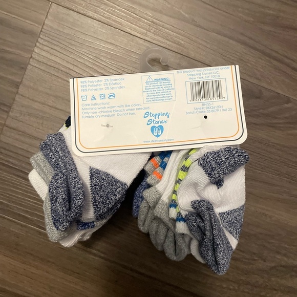 Stepping stones 10 low cut athletic socks size 6-12 months - Picture 4 of 4